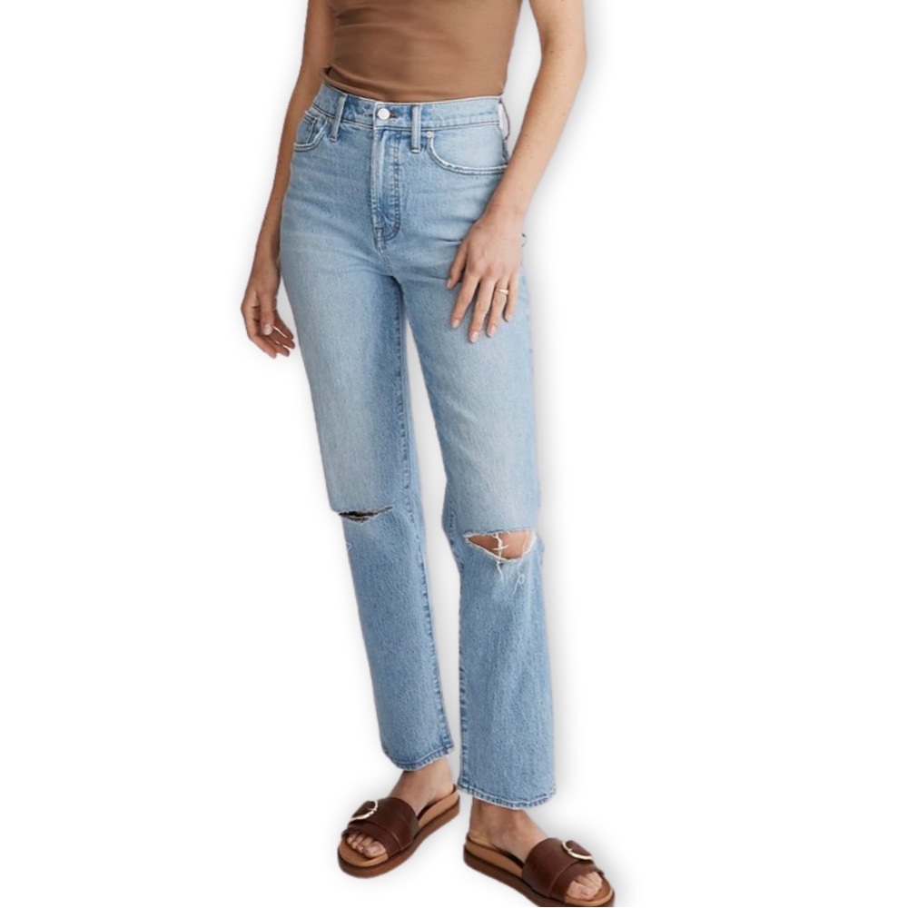 Madewell The Perfect Vintage Straight Jean in Westanna Wash NJ180 W 28” - Picture 4 of 16